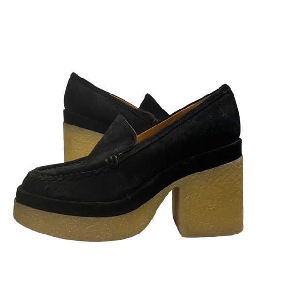 Marc Fisher women’s black suede platform loafer, size 8, NWOT - Picture 1 of 11